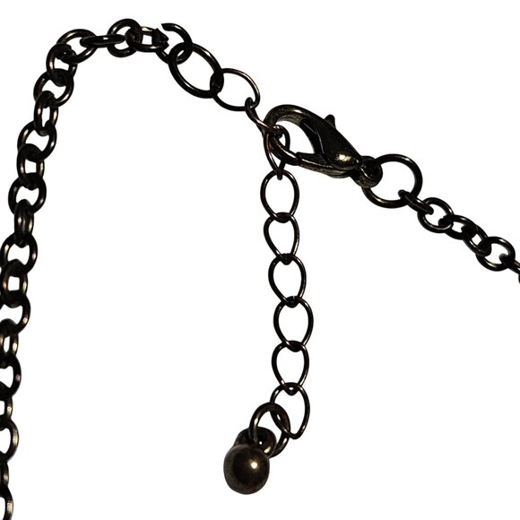 Vintage Antique Style Multi Stone Floral Statement Bib Necklace Retro Fashion - Picture 4 of 6